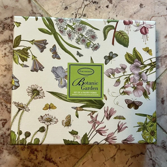 NEW Portmeirion Botanic Garden Set of 6 Pastry Fork - Picture 2 of 3